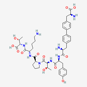 molecular formula C46H62N8O12 B10847093 Bip-tyr-thr-pro-lys-thr 