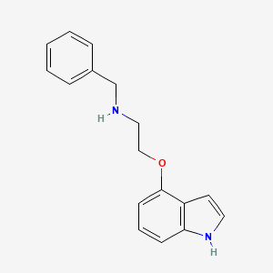 Benzyl-[2-(1H-indol-4-yloxy)-ethyl]-amine