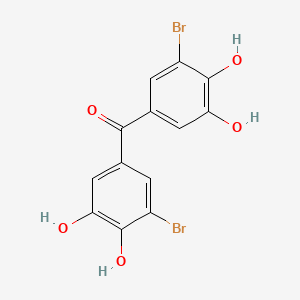 molecular formula C13H8Br2O5 B10847127 Bis(3-bromo-4,5-dihydroxyphenyl)methanone 