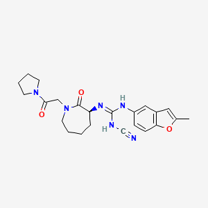 1-Cyano-2-(2-Methyl-1-Benzofuran-5-Yl)-3-[(3s)-2-Oxo-1-(2-Oxo-2-Pyrrolidin-1-Ylethyl)azepan-3-Yl]guanidine