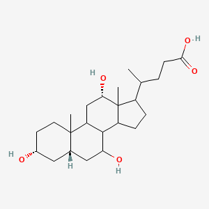 4-[(3R,5S,7R,12S)-3,7,12-trihydroxy-10,13-dimethyl-2,3,4,5,6,7,8,9,11,12,14,15,16,17-tetradecahydro-1H-cyclopenta[a]phenanthren-17-yl]pentanoic acid