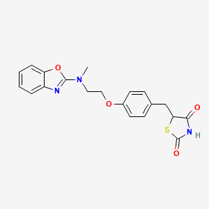 5-[4-[2-[N-(2-benzoxazolyl)-N-methylamino]ethoxy]benzyl]-2,4-thiazolidinedione