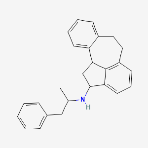 molecular formula C26H27N B10847215 N-(1-phenylpropan-2-yl)tetracyclo[8.6.1.02,7.014,17]heptadeca-2,4,6,10(17),11,13-hexaen-15-amine 