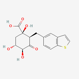 (1r,2r,4s,5r)-2-(Benzo[b]thiophen-5-Yl)methyl-1,4,5-Trihydroxy-3-Oxocyclohexane-1-Carboxylic Acid