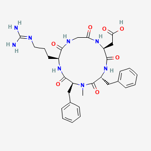 molecular formula C31H40N8O7 B10847292 c(RGDfMeF) 