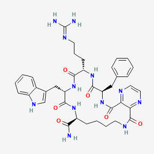 c[CO-2,3-pyrazine-CO-D-Phe-Arg-Trp-Lys]-NH2