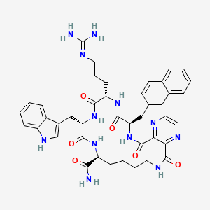 c[CO-2,3-pyrazine-CO-D-Nal(2)-Arg-Trp-Lys]-NH2