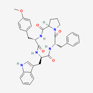 molecular formula C35H37N5O5 B10847399 c[L-Phe-D-pro-L-Tyr(OMe)-D-trp] 