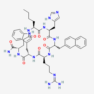 c[Nle-His-D-Nal(2')-Arg-Trp-Glu]-NH2