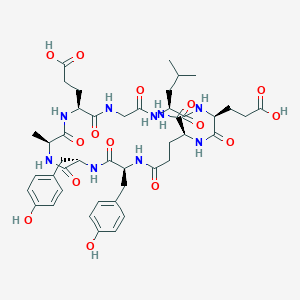 molecular formula C44H59N9O15 B10847476 c[YYAEGLEE]-NH2 