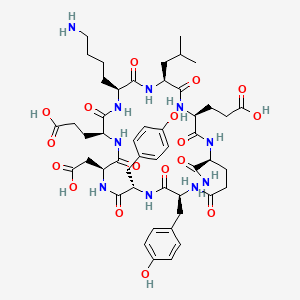 molecular formula C49H68N10O17 B10847506 c[YYDEKLEE]-NH2 