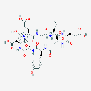 molecular formula C45H59N9O17 B10847509 c[YYDEGLEE]-NH2 