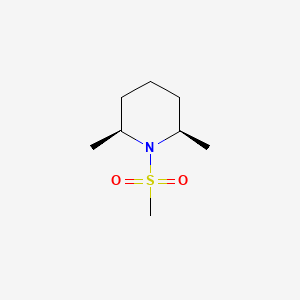 molecular formula C8H17NO2S B10847514 cis-2,6-Dimethyl-1-methyl sulfonyl piperidine 