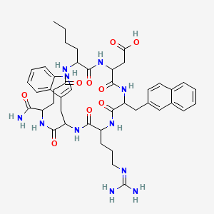 cyclo[DL-2Nal-DL-Arg-DL-Trp-DL-gGlu(NH2)(NH2)-DL-Nle-DL-Asp]