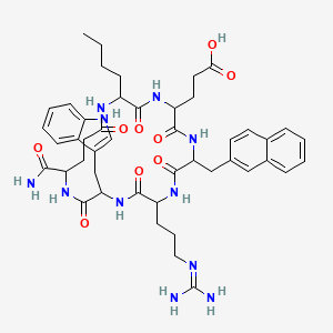 cyclo[DL-2Nal-DL-Arg-DL-Trp-DL-gGlu(NH2)(NH2)-DL-Nle-DL-Glu]