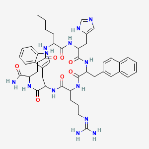 cyclo[DL-2Nal-DL-Arg-DL-Trp-DL-gGlu(NH2)(NH2)-DL-Nle-DL-His]