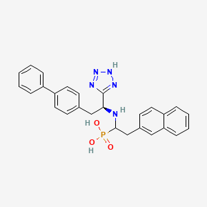 {1-[(S)-2-Biphenyl-4-yl-1-(1H-tetrazol-5-yl)-ethylamino]-2-naphthalen-2-yl-ethyl}-phosphonic acid