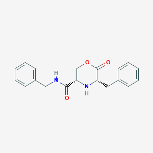 molecular formula C19H20N2O3 B10847698 cis-N,5-dibenzyl-6-oxomorpholine-3-carboxamide 