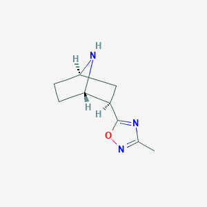 5-[(1S,2R,4R)-7-azabicyclo[2.2.1]heptan-2-yl]-3-methyl-1,2,4-oxadiazole