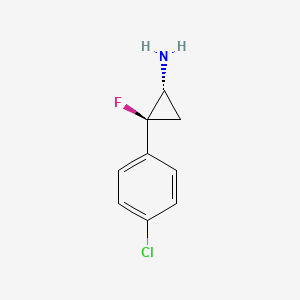 cis-2-(4-Chlorophenyl)-2-fluorocyclopropanamine