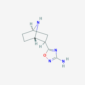 5-[(1S,2R,4R)-7-azabicyclo[2.2.1]heptan-2-yl]-1,2,4-oxadiazol-3-amine