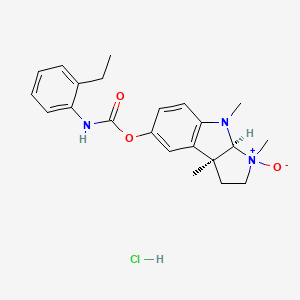 [(3aS,8bS)-3,4,8b-trimethyl-3-oxido-2,3a-dihydro-1H-pyrrolo[2,3-b]indol-3-ium-7-yl] N-(2-ethylphenyl)carbamate;hydrochloride