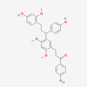 molecular formula C33H34O7 B10847727 Cochinchinenin B CAS No. 956103-77-8