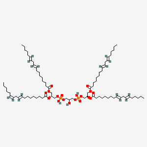 [(2R)-3-[hydroxy-[2-hydroxy-3-[hydroxy-[(2R)-2-[(9E,12Z)-octadeca-9,12-dienoyl]oxy-3-[(9E,12E)-octadeca-9,12-dienoyl]oxypropoxy]phosphoryl]oxypropoxy]phosphoryl]oxy-2-[(9E,12E)-octadeca-9,12-dienoyl]oxypropyl] (9E,12E)-octadeca-9,12-dienoate