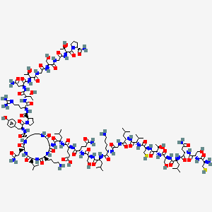 molecular formula C144H241N43O48S2 B10847785 CSNLSTCVLGKLSQELc[DKLQK]YPRTNTGSGTP-amide 