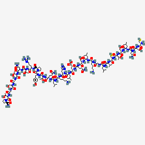 molecular formula C145H242N44O48S2 B10847791 CSNLSTCVLGKLSQELc[DKLHK]YPRTNTGSGTP-amide 