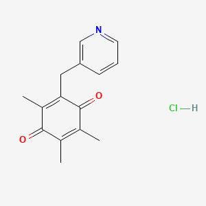 2,3,5-trimethyl-6-(pyridin-3-ylmethyl)cyclohexa-2,5-diene-1,4-dione;hydrochloride