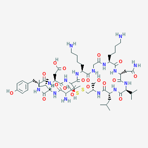 molecular formula C60H99N15O18S2 B10847856 cyclo(1,12)PenIYDTKGKNVLC-OH 