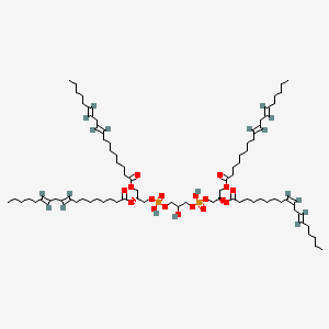 [(2R)-3-[[3-[[(2R)-2,3-bis[[(9E,12E)-octadeca-9,12-dienoyl]oxy]propoxy]-hydroxyphosphoryl]oxy-2-hydroxypropoxy]-hydroxyphosphoryl]oxy-2-[(9Z,12E)-octadeca-9,12-dienoyl]oxypropyl] (9E,12E)-octadeca-9,12-dienoate