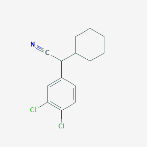 Cyclohexyl-(3,4-dichloro-phenyl)-acetonitrile