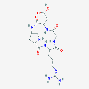 2-[10-[3-(Diaminomethylideneamino)propyl]-3,6,9,12-tetraoxo-2,5,8,11,14-pentazabicyclo[11.2.1]hexadecan-4-yl]acetic acid