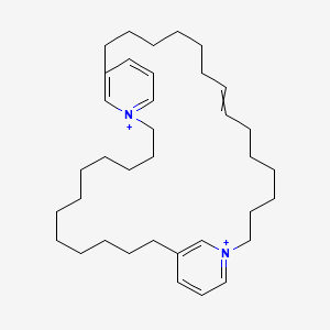 molecular formula C36H58N2+2 B10848028 1,18-Diazoniatricyclo[31.3.1.114,18]octatriaconta-1(36),14(38),15,17,25,33(37),34-heptaene 