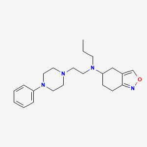 molecular formula C22H32N4O B10848107 [2-(4-Phenylpiperazin-1-yl)ethyl]propyl(4,5,6,7-tetrahydrobenzo[c]isoxazol-5-yl)amine 