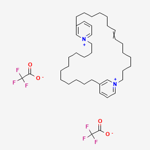 molecular formula C40H58F6N2O4 B10848133 Cyclostellettamine derivative 