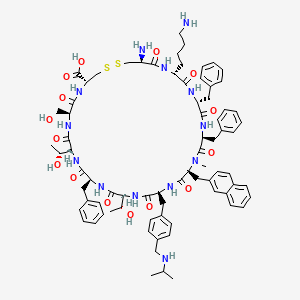 Des-AA1,2,5-[(NalphaMe)D-Nal8,IAmp9]SRIF