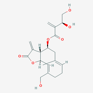 [(3aR,4S,6E,10Z,11aR)-10-(hydroxymethyl)-6-methyl-3-methylidene-2-oxo-3a,4,5,8,9,11a-hexahydrocyclodeca[b]furan-4-yl] (3S)-3,4-dihydroxy-2-methylidenebutanoate