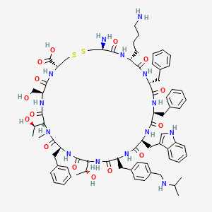 Des-AA1,2,5-[D-Trp8,IAmp9,(NalphaMe)Thr12]SRIF