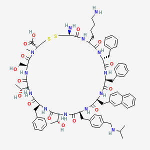 Des-AA1,2,5-[D-Nal8,IAmp9,(NalphaMe)Cys14]SRIF