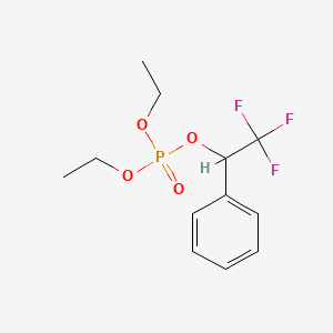 Diethyl 2,2,2-trifluoro-1-phenylethyl phosphate