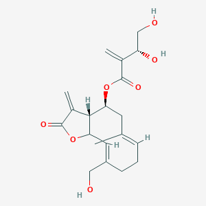 [(3aR,4S,6E,10Z,11aR)-10-(hydroxymethyl)-6-methyl-3-methylene-2-oxo-3a,4,5,8,9,11a-hexahydrocyclodeca[b]furan-4-yl] (3R)-3,4-dihydroxy-2-methylene-butanoate