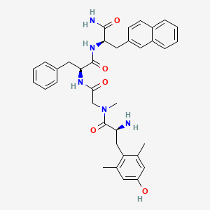 molecular formula C36H41N5O5 B10848425 Dmt-Sar-Phe-D-2-Nal-NH 