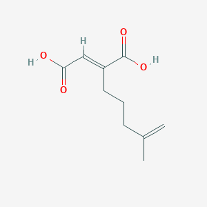 molecular formula C10H14O4 B10848435 (E)-2-(4-methylpent-4-enyl)but-2-enedioic acid 