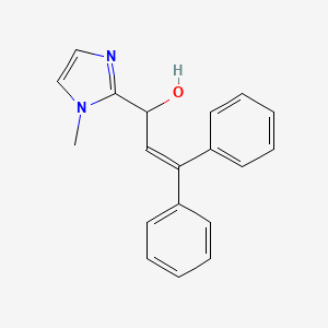 2-(1-hydroxy-3,3-diphenyl-allyl)-3-methyl-3H-imidazol-1-ium