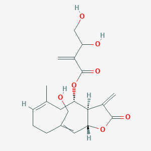 [(3aR,4S,6Z,11aR)-10-(hydroxymethyl)-6-methyl-3-methylidene-2-oxo-3a,4,5,8,9,11a-hexahydrocyclodeca[b]furan-4-yl] 3,4-dihydroxy-2-methylidenebutanoate