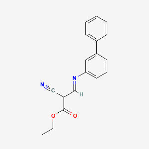 ethyl (2Z)-2-cyano-3-[(3-phenylphenyl)amino]prop-2-enoate