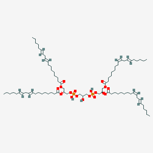 [(2R)-3-[[3-[[(2R)-2,3-bis[[(9E,12E)-octadeca-9,12-dienoyl]oxy]propoxy]-hydroxyphosphoryl]oxy-2-hydroxypropoxy]-hydroxyphosphoryl]oxy-2-[(9Z,12E)-octadeca-9,12-dienoyl]oxypropyl] (9Z,12E)-octadeca-9,12-dienoate